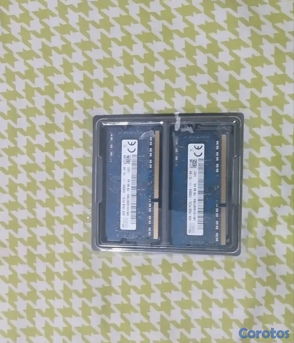 computadoras y laptops - memorias Rams 4 GB DDR3L 2Rx8 laptop 2x4  3
