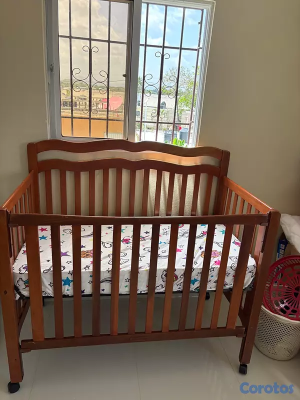 muebles - Cuna Moisés en madera, incluye colchón  3