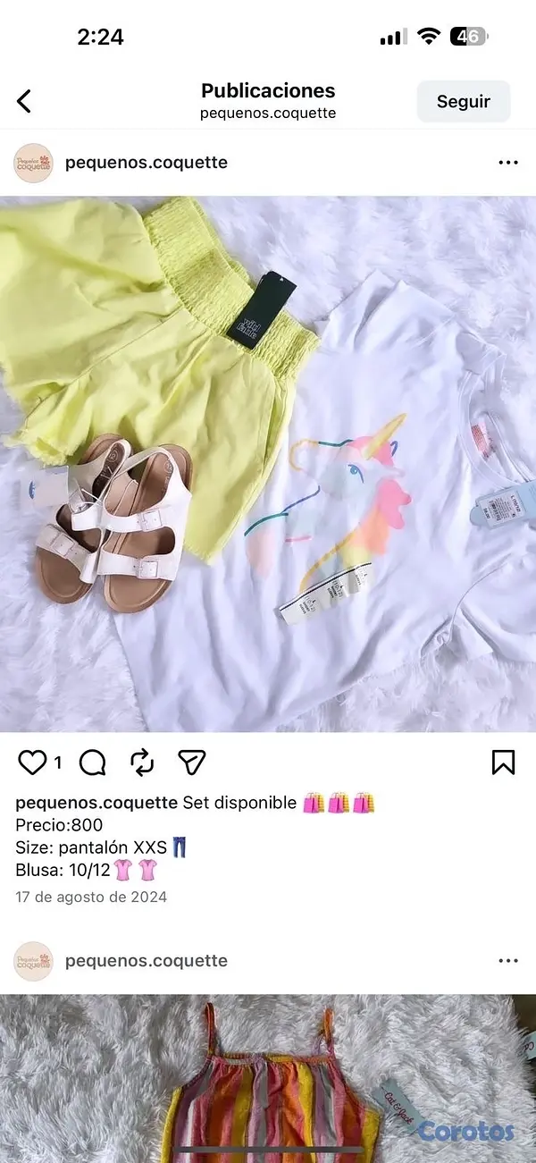 ropa y zapatos - caja de ropa de niña  3
