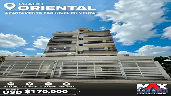 apartamentos - 2DO NIVEL CON TERRAZA EN VENTA, PRADO ORIENTAL SANTO DOMINGO ESTE 1