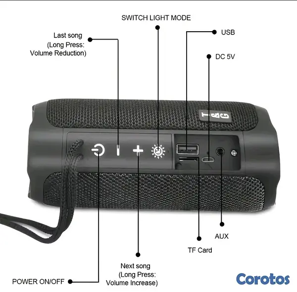 accesorios para electronica - OFERTA Bocina bluetooth 5.0 y radio FM y sonido en alta calidad 8
