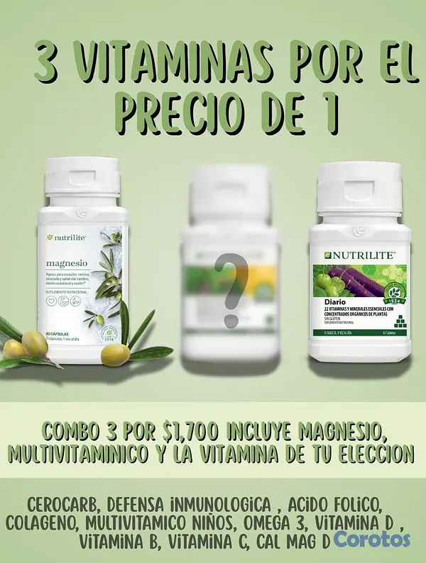 Salud y Equipamiento Médico - COMBO VITAMINAS AMWAY  2