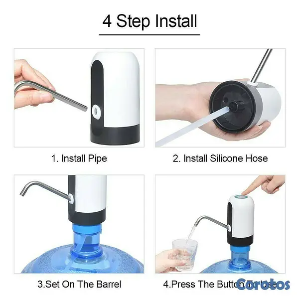 accesorios para electronica - Dispensador de agua recargable, extrae agua del botellon de manera automatica 4