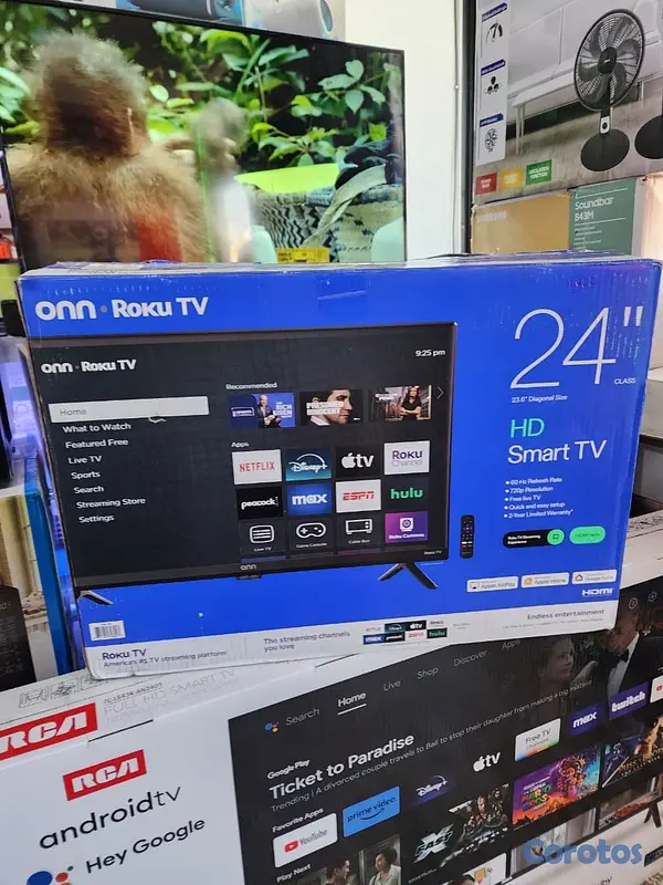 tv - SMART TV ONN ROKU 24 PULGADAS HD