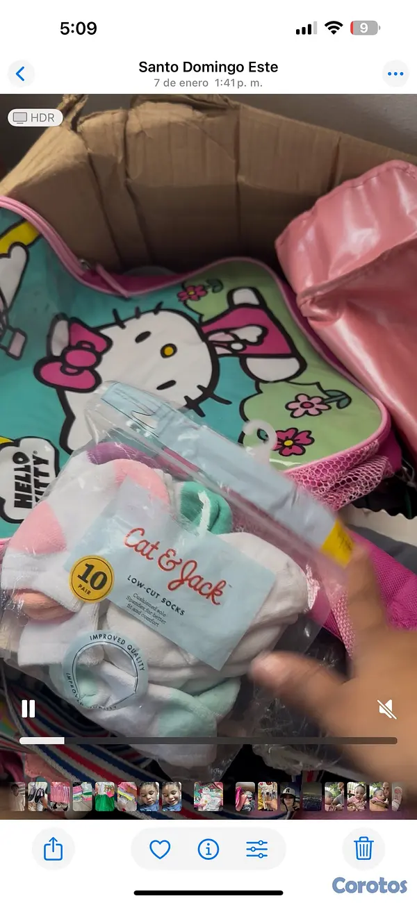 ropa y zapatos - caja de ropa de niña  5