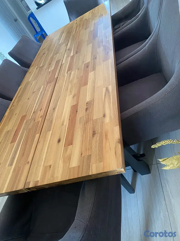 muebles y colchones - MESA DE COMEDOR MODERNA 8 SILLAS 11