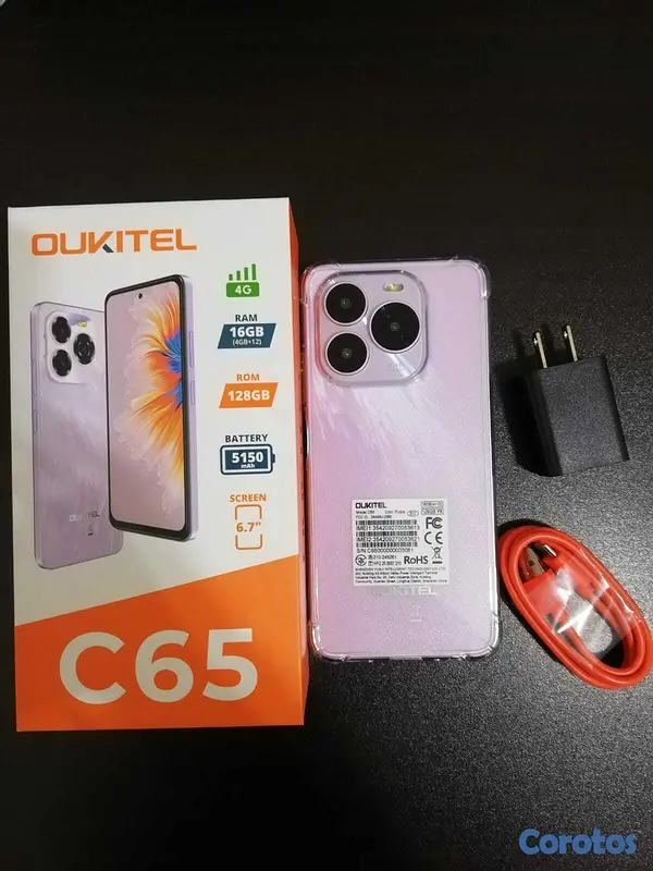 celulares y tabletas - TELEFONO OUKITEL C65 128+4GB SOMOS TIENDA FISICA 2