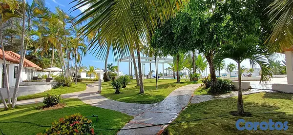 casas vacacionales y villas - VILLA FRENTE AL MAR CARIBE EN RESIDENCIAL CERRADO DE OPORTUNIDAD  10