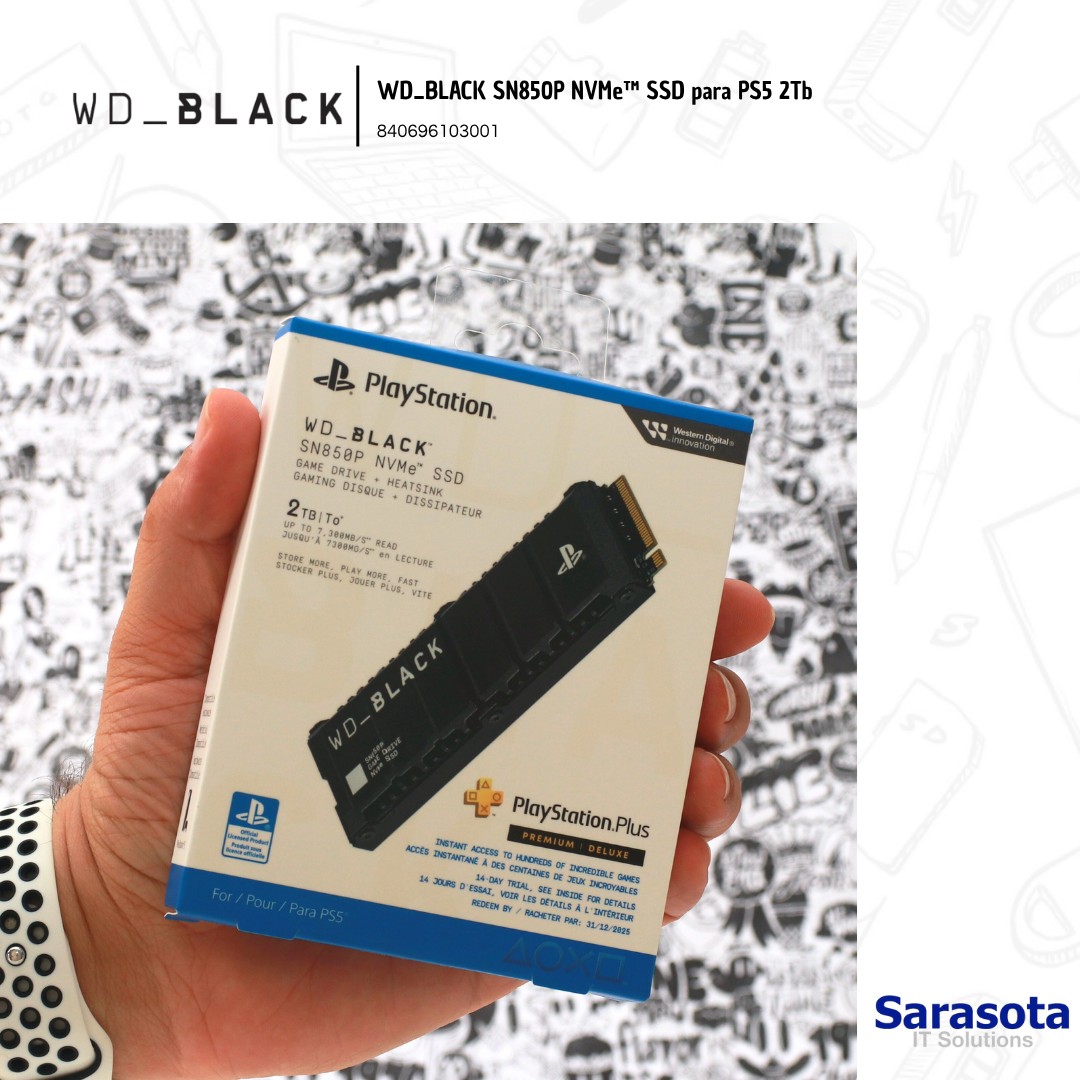 accesorios para electronica - SSD Western Digital WD Black SN850P,2Tb para PS5