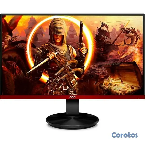 computadoras y laptops - MONITOR 27 pulgadas AOC  VA FULL HD, HDR, FREESYNC 144HZ, 1920 X 1080 PIXELS 3
