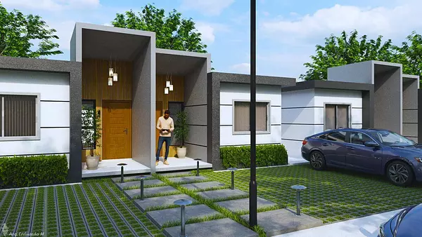 casas vacacionales y villas - VILLAS EN BOCA CHICA DE 1 HABITACION 5