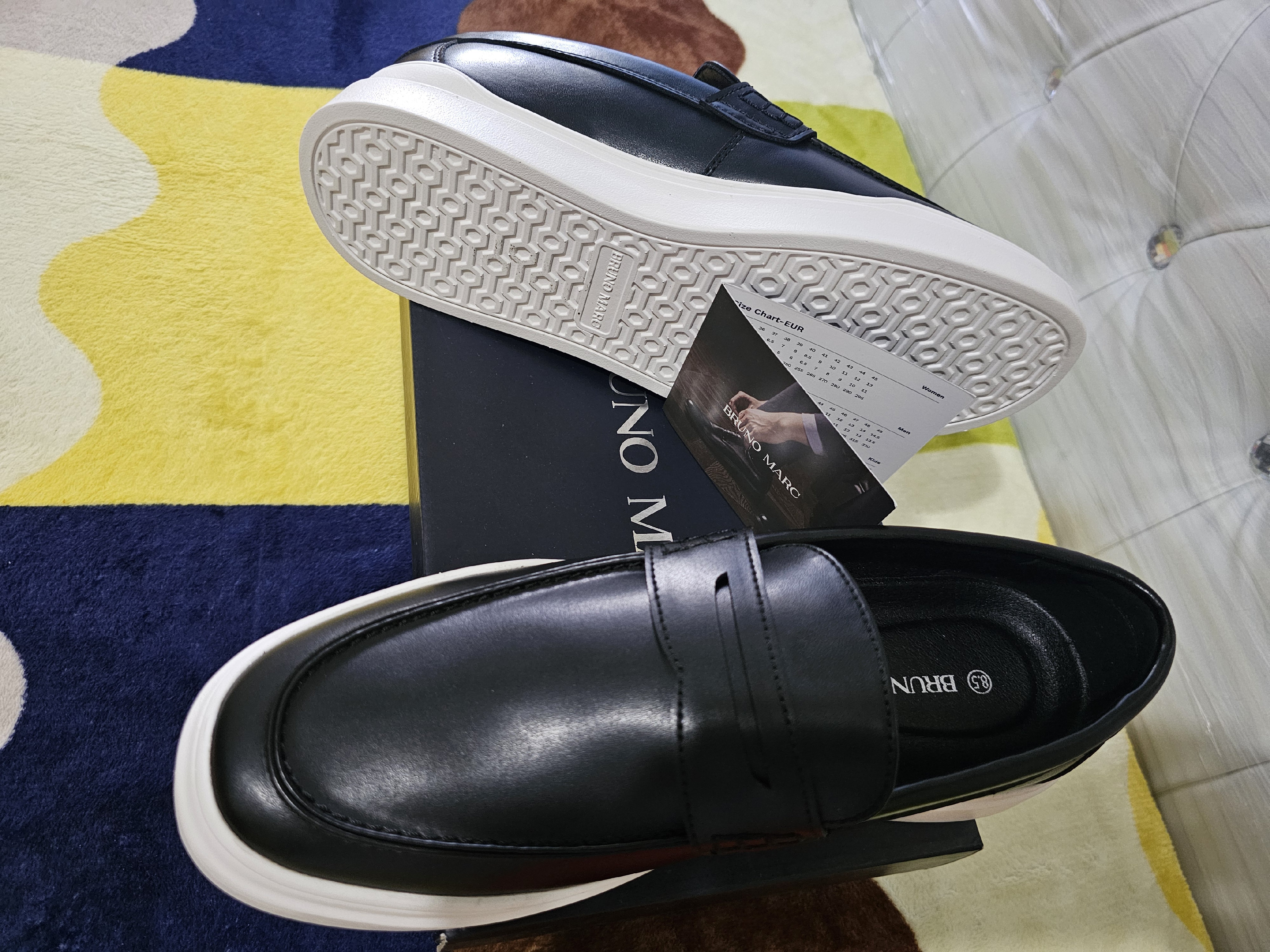zapatos para hombre - Bruno Marc MaxFlex - Zapatos deportivos de vestir para hombre, estilo Oxford. 4