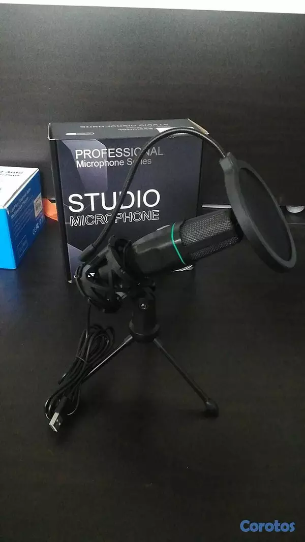 camaras y audio - KIT DE MICRÓFONO DE CONDENSADOR PARA MESA PJ-24  2