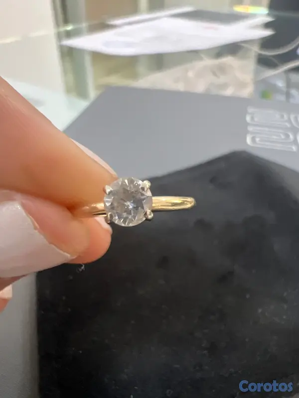 joyas, relojes y accesorios - Anillo solitaria con diamante 3