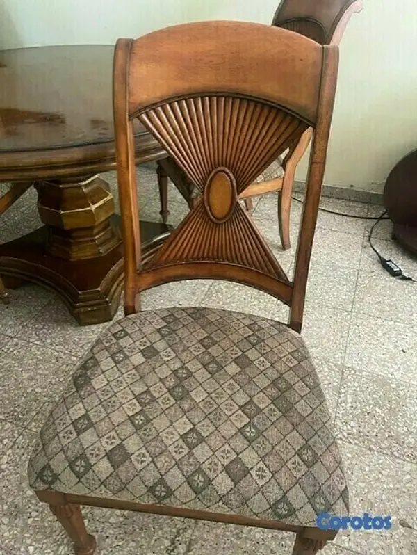 muebles y colchones - Juego de comedor de 4 sillas 7