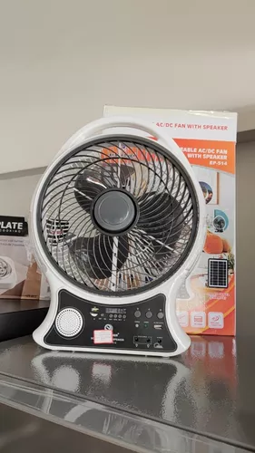 aires acondicionados y abanicos - Abanico con panel solar recargable grande 0