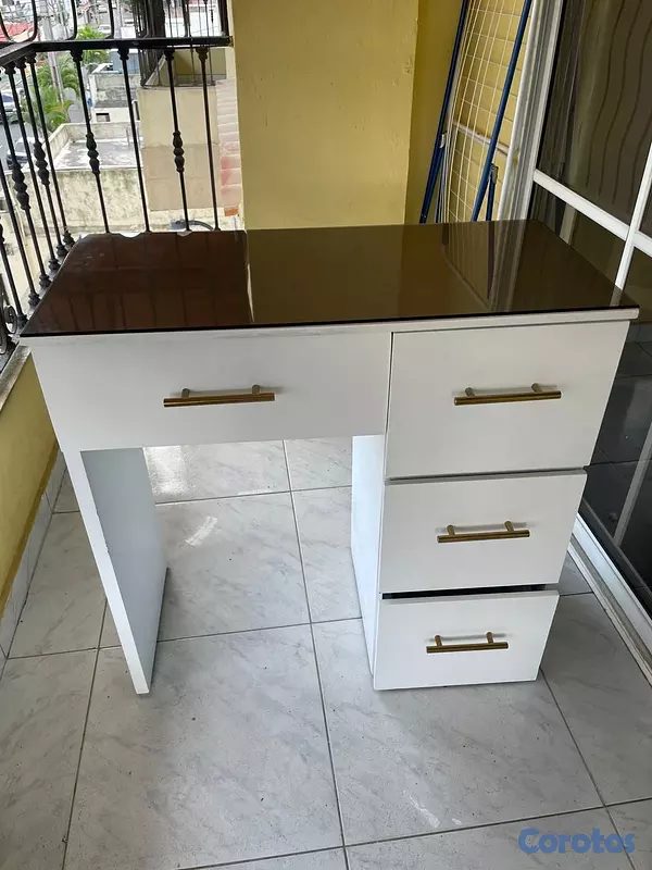 muebles y colchones - silla IKEA + Vanity + Tope de cristal  2