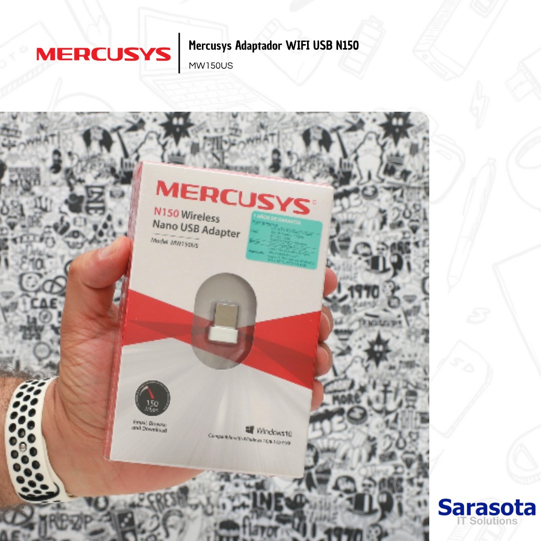 accesorios para electronica - Mercusys Adaptador WIFI USB N150 