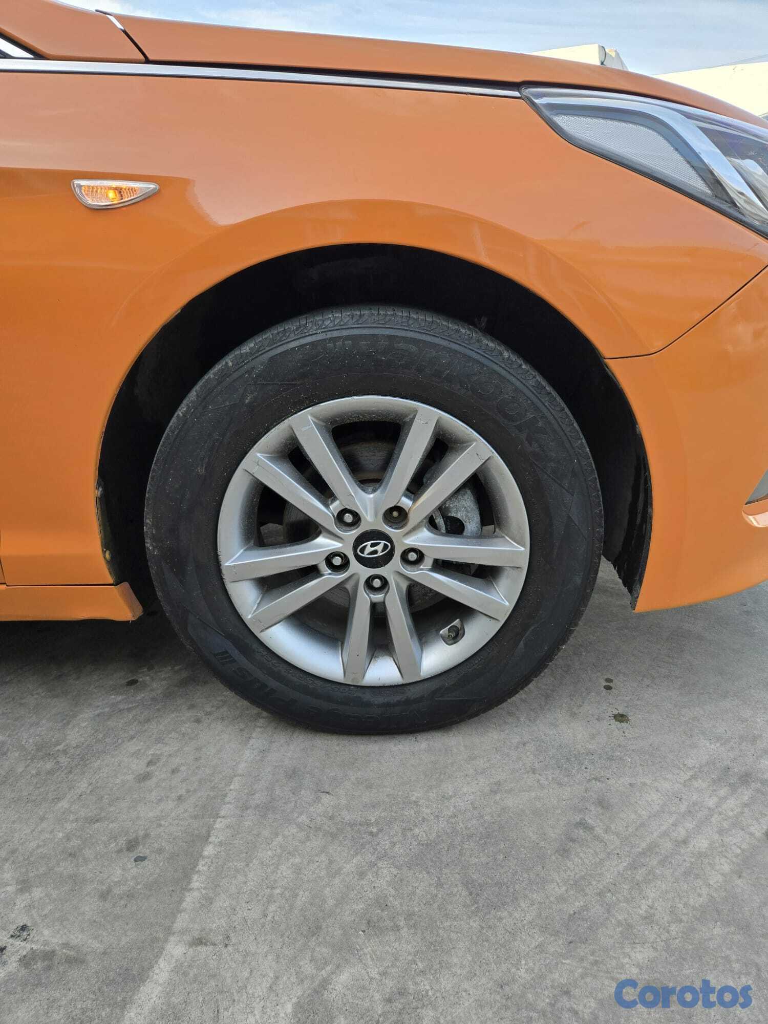 carros - HYUNDAI SONATA LF 2018 NARANJA  3