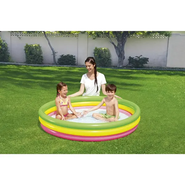 herramientas, jardines y exterior - PISCINA 3 ANILLOS DE COLORES BESTWAY 1.52M X 30CM 5