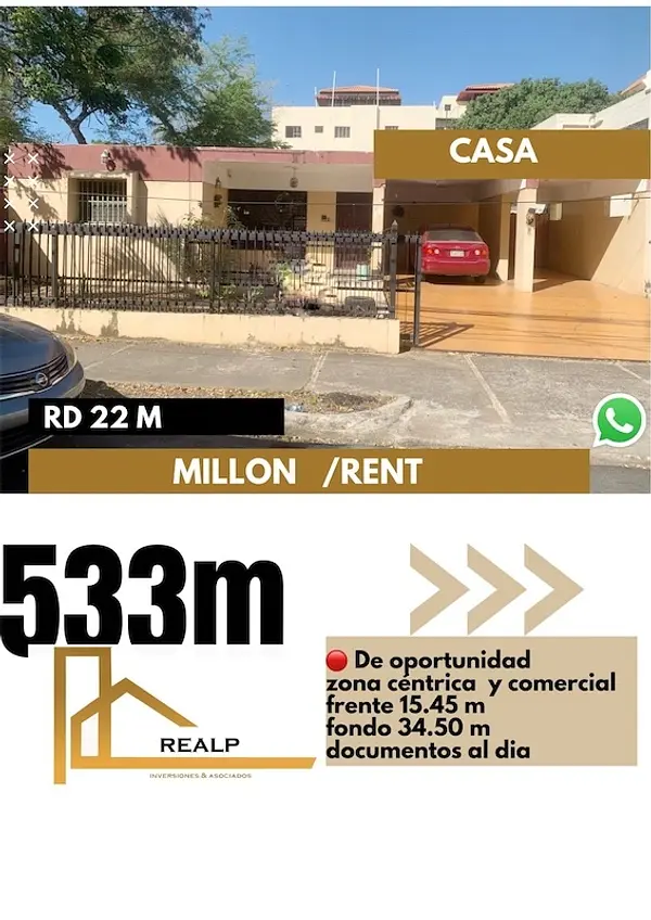 casas - Propiedad en venta en el millon 1