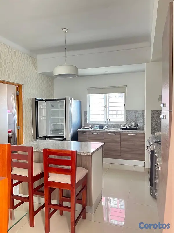 apartamentos - Apartamento en Alquiler Totalmente Amueblado. 📍 Evaristo Morales
 3
