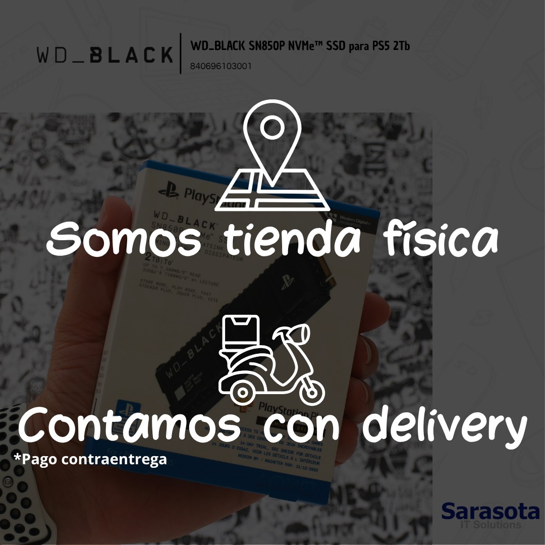 accesorios para electronica - SSD Western Digital WD Black SN850P,2Tb para PS5 2