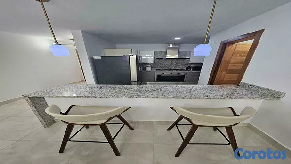 apartamentos - Apartamento en venta o alquiler amueblado en Los Cacicazgos 4