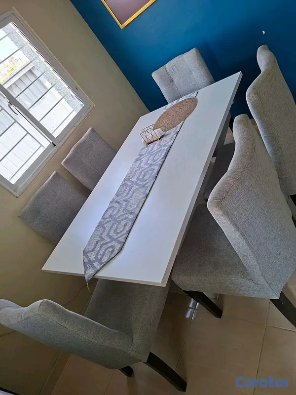 muebles y colchones - comedor de 6 sillas en optimas condiciones. 2