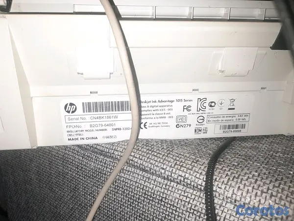 impresoras y scanners - Impresora HP Deskjet 1015 - Enciende (Sin Tinta) 8
