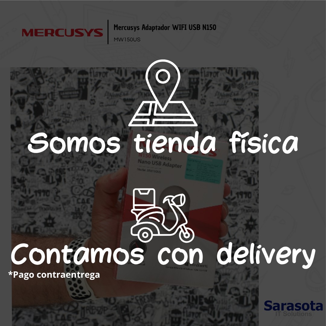 accesorios para electronica - Mercusys Adaptador WIFI USB N150  2