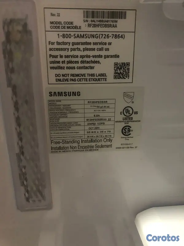 electrodomesticos - nevera Samsung 28 pies 
de 3 puertas poco uso. 
como nueva.   8