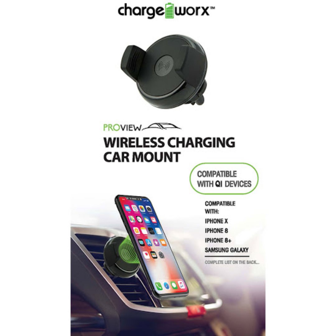 computadoras y laptops - CARGADOR CHARGEWORX INALAMBRICO DE VENTANILLA, COMPLATIBLE CON DISPOSITIVOS QI,  0