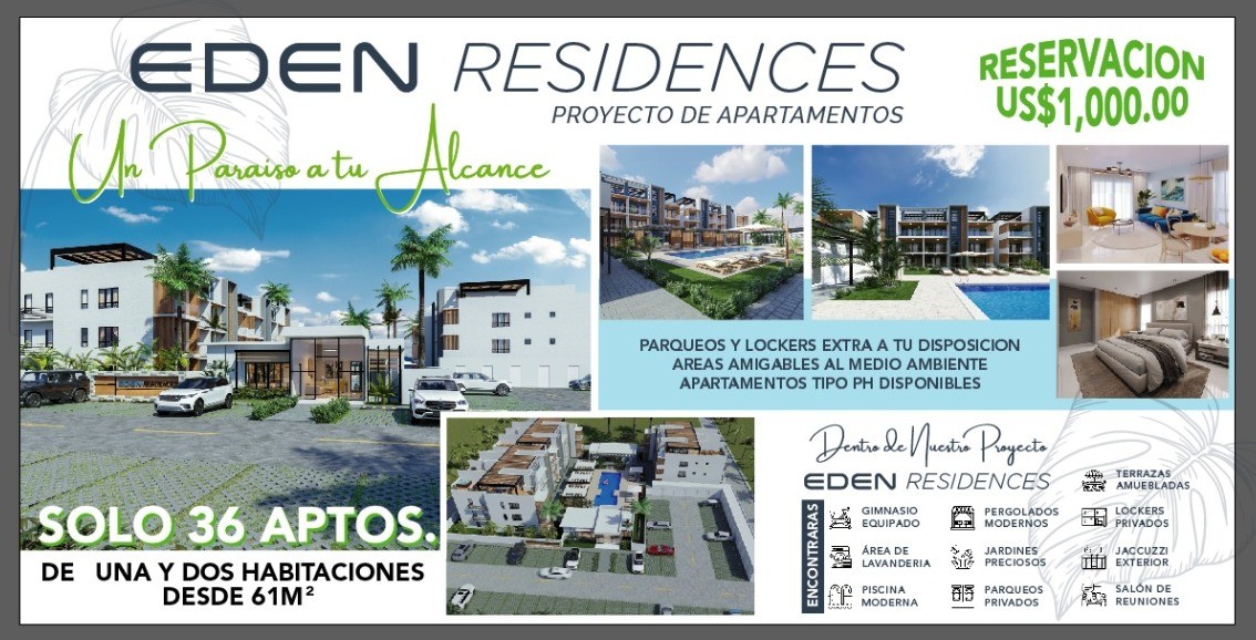 apartamentos - Aptos. Venta Costa Cana, Bávaro 2