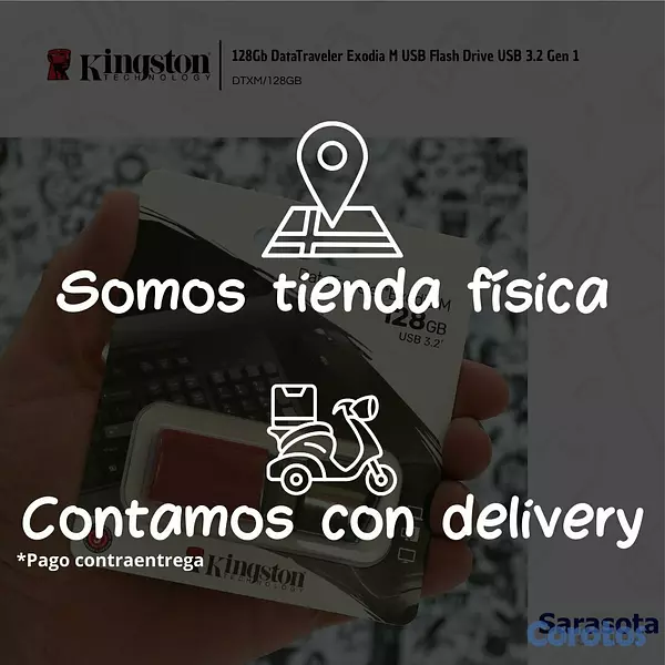 accesorios para electronica - Kingston Pendrive 128Gb DataTraveler USB3.2 Exodia 3