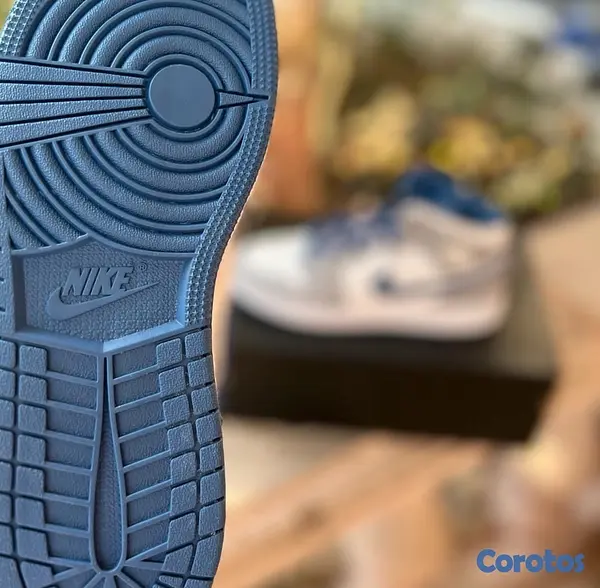 zapatos unisex - Tenis Teni NIKE AIR JORDAN 1 MID TRUE BLUE Original Originales Sneaker 🪬 5