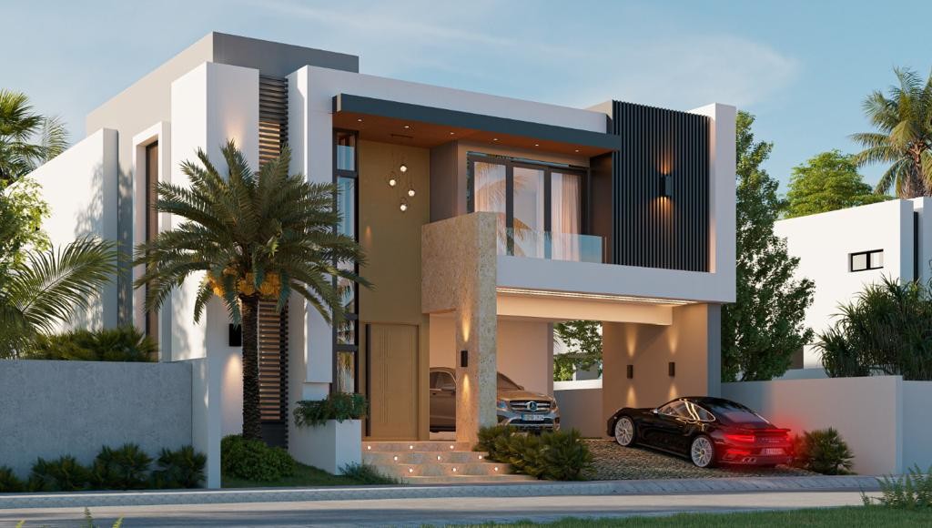 casas - Espectaculara Casa 2 Niveles en Proyecto Cerrado, Llanos de Gurabo 