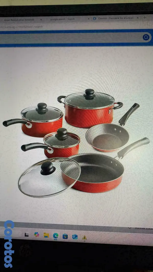 cocina - SET DE OLLAS ROJAS TRAMONTINA  2