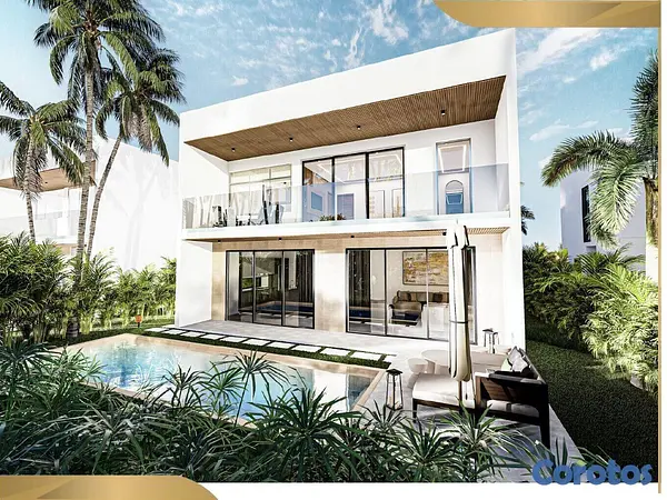 casas vacacionales y villas - PROYECTO DE VILLA PLAYA NUEVA ROMANA  3