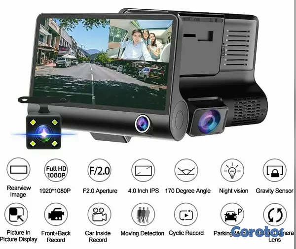 accesorios para vehiculos - Camara de Vehiculo de Reversa, interior y Delanter 4