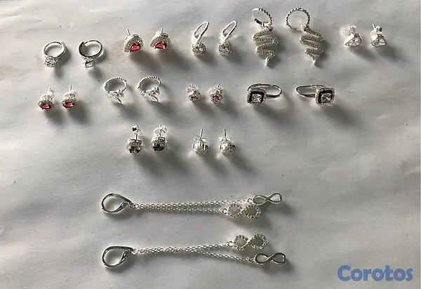 joyas, relojes y accesorios - Aretes plata 925 2