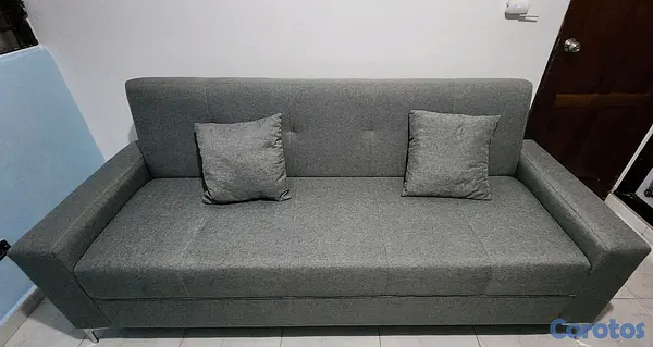 muebles y colchones - Sofá cama gris 3