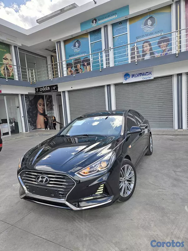 carros - HYUNDAI SONATA NEW RISE 2018 NEGRO GASOLINA 8