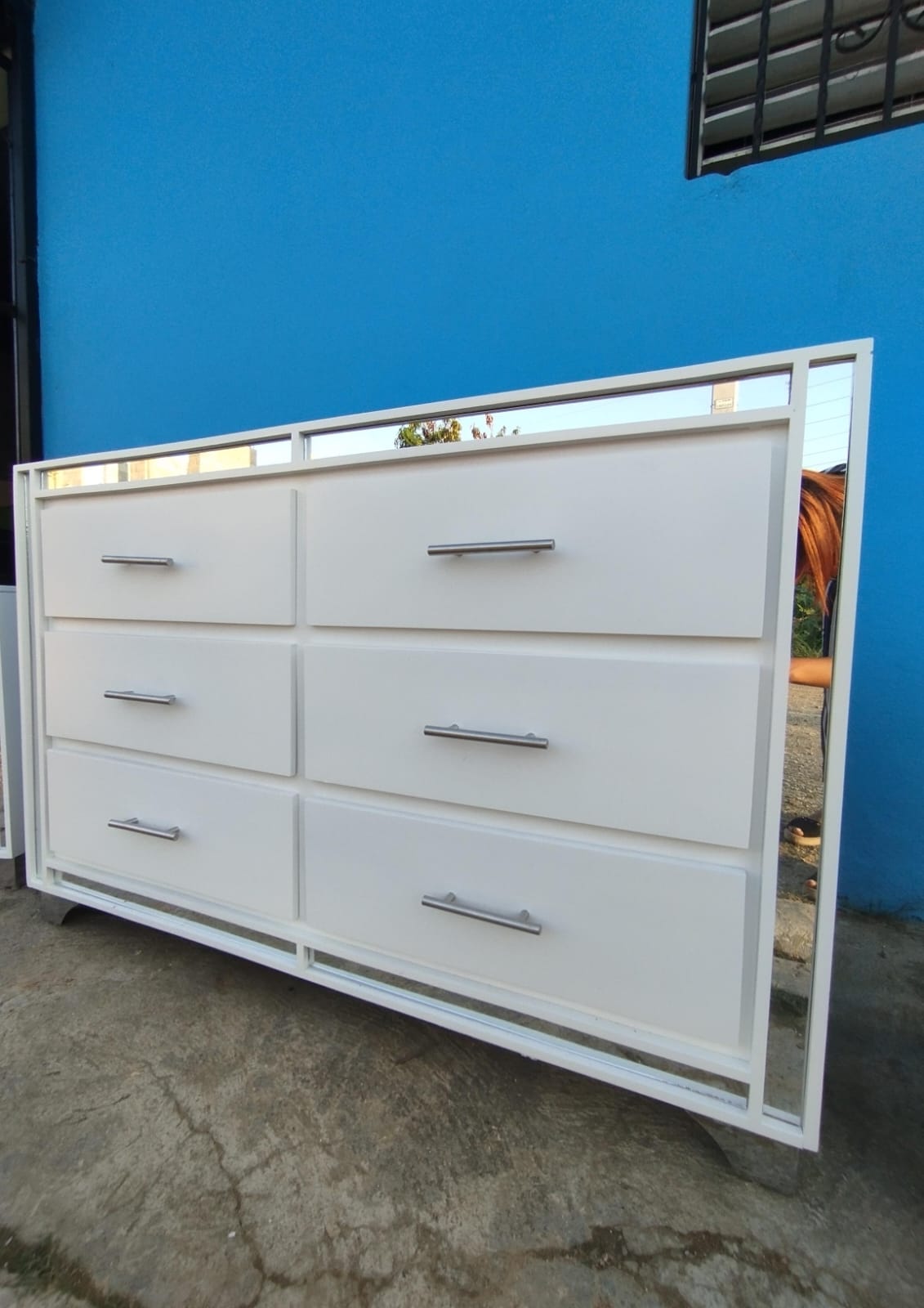 muebles y colchones - Gavetero de seis gavetas en color blanco 