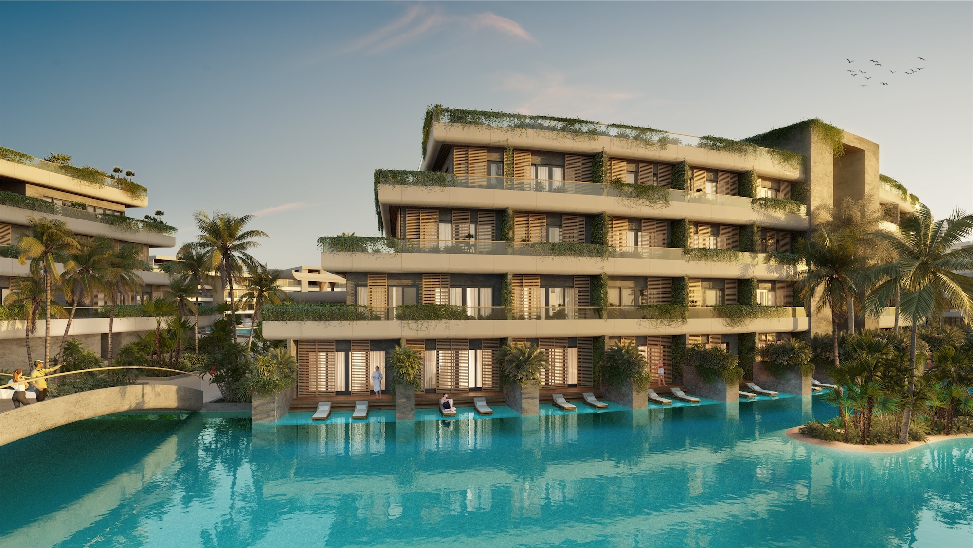 apartamentos - Venta de proyectos de apartamentos en Bavaro punta cana amueblados y jacuzzi 1