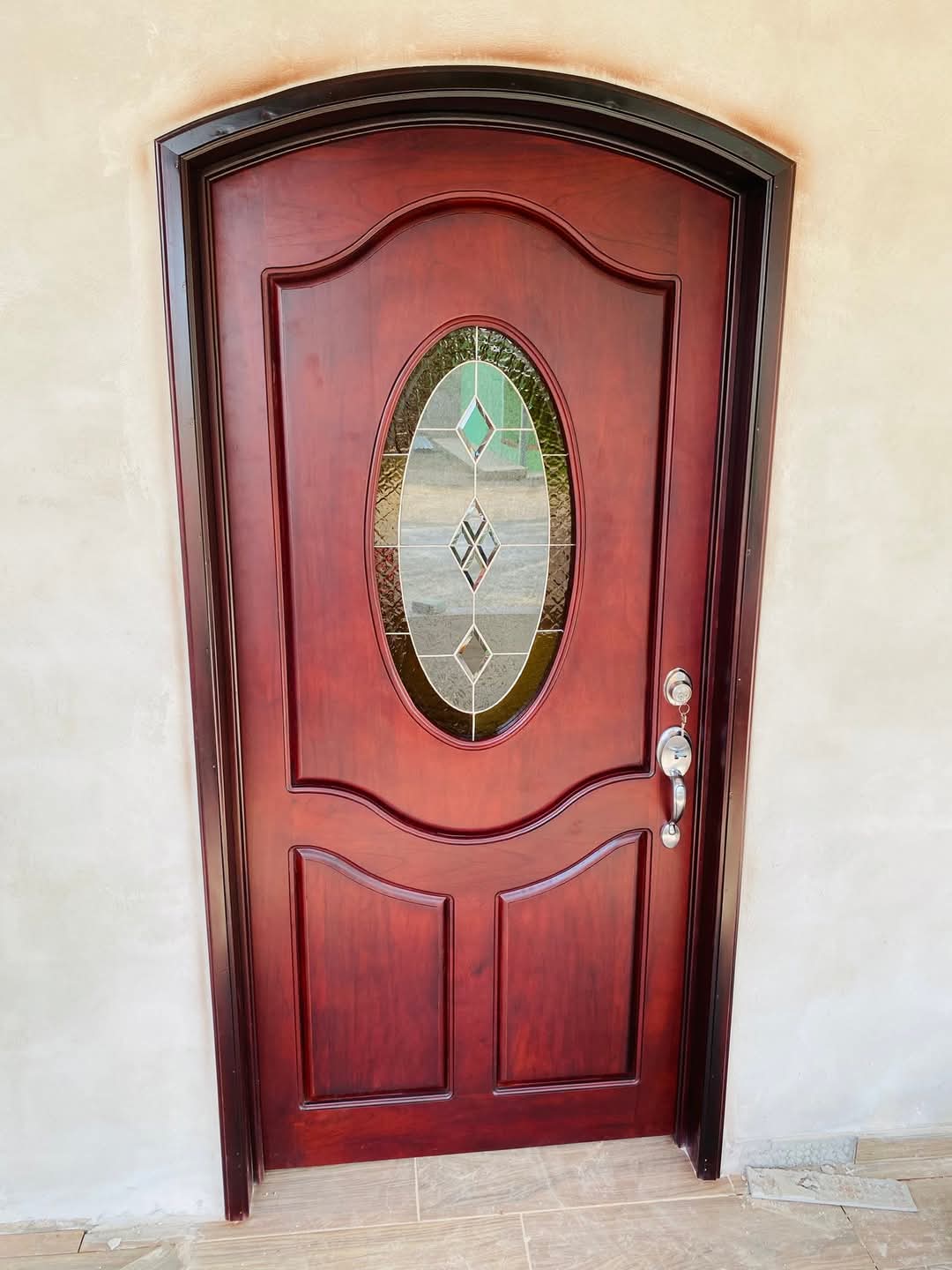 muebles y colchones - Puerta 🚪 en caoba  0