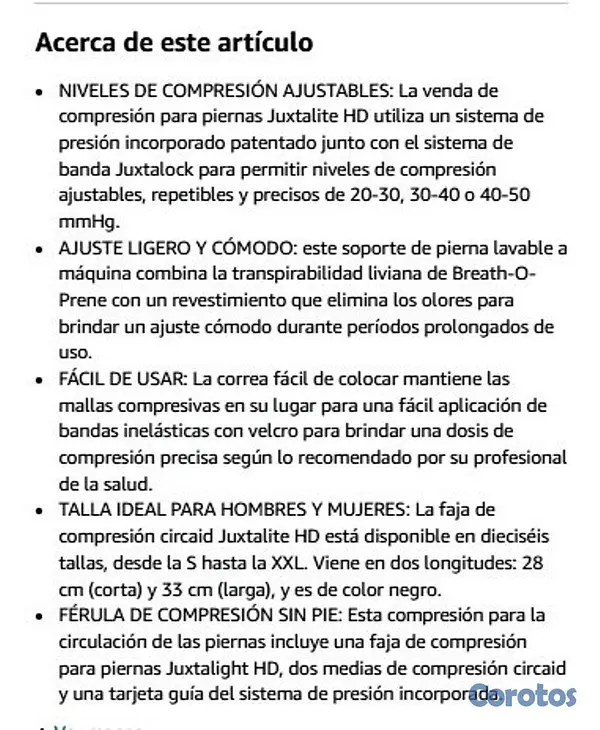 Salud y Equipamiento Médico - 🦵 Faja Compresión CircAid Juxtalite HD (Nueva) - ¡ 9