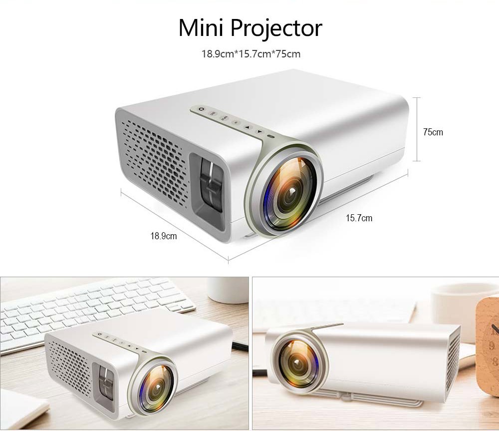 otros electronicos - Proyector LED con HDMI, dispositivo Compatible con USB 1080P HD, videobeam cine 3