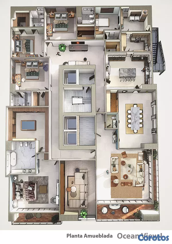 apartamentos - Torre de Lujo Av. Anacaona uno por Piso 6