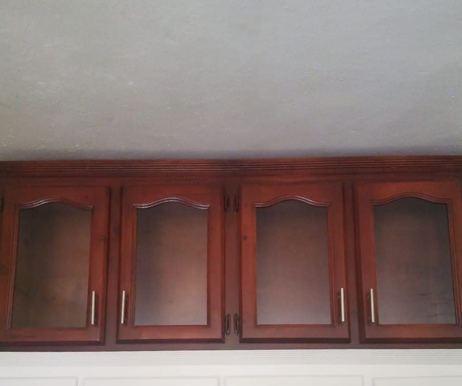 muebles y colchones - Gabinete pequeño de cuatro puertas de cocina  1
